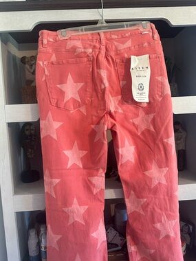 Pink Star-Print Women’s Jeans Risen